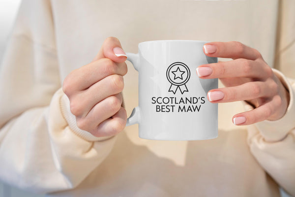 Scotland’s Best Maw Mug – Scottish Mum Gift | Maw Mug | Funny Scottish Gift for Mum | Mother’s Day Scotland | Scottish Slang Mug