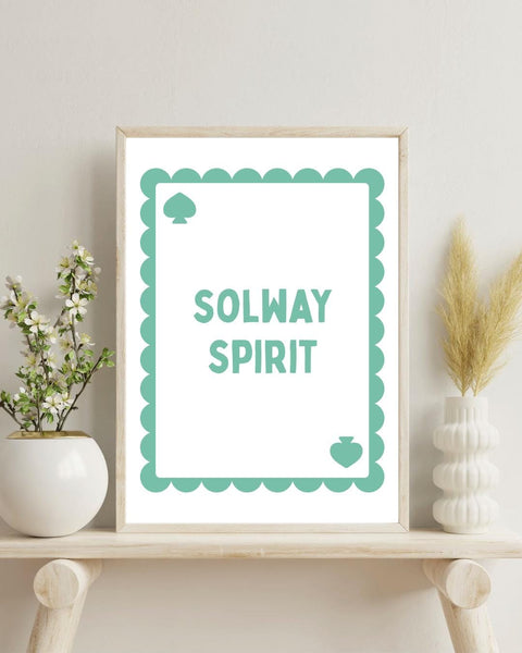 Solway Spirit Playing Card Print | Dumfries and Galloway Wall Art | South West Scotland Gift | Scottish Coastal Print | Scotland Art
