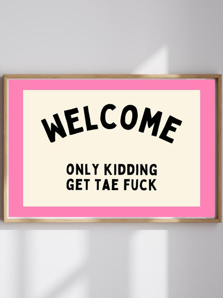 Welcome Print | Funny Scottish Wall Art (Unframed) Housewarming Gift | Scottish Slang Poster