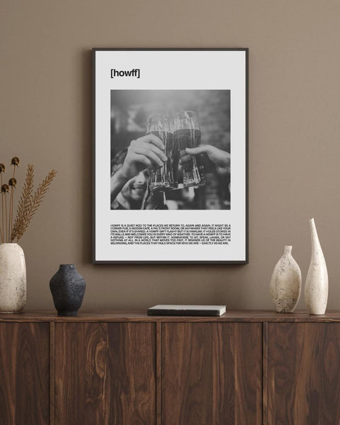 Howff Unframed Print | Scottish Word Art | Minimalist Typography Poster | Scotland Home Decor | Friend Gift | Scotland Photography