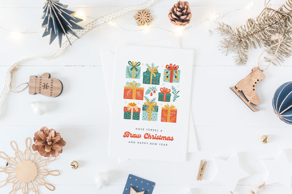 Braw Christmas Card | Scottish Christmas Card | Have Yersel a Braw Christmas | Scottish Xmas Card | Scots Christmas Card | Festive Gift