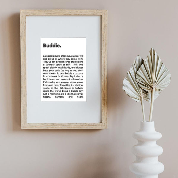 Paisley Buddie UNFRAMED PRINT Scots Room Home Decor Scotland Themed Gift Souvenir