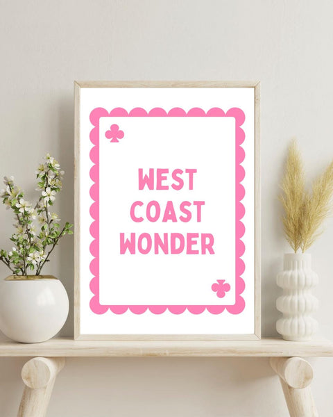 West Coast Wonder Playing Card Print | West Coast Scotland Wall Art | Scottish Coastal Gift | Scotland Print | Scottish Home Decor