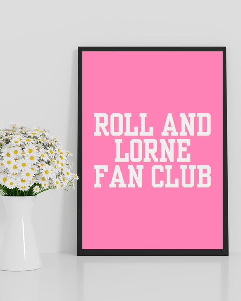 Roll and Lorne Fan Club Print | Funny Scottish Breakfast Wall Art | Square Sausage Gift | Scottish Kitchen Decor (Unframed)