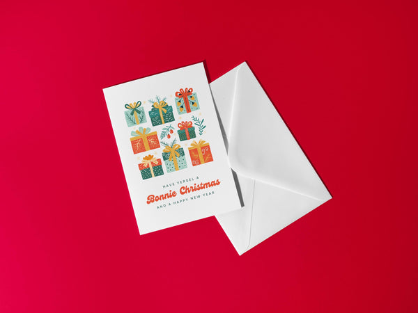 Bonnie Christmas Card | Scottish Christmas Card | Have Yersel a Bonnie Christmas | Scottish Xmas Card | Festive Gifts Card