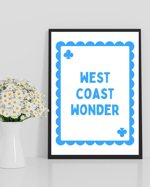 West Coast Wonder Playing Card Print | West Coast Scotland Wall Art | Scottish Coastal Gift | Scotland Print | Scottish Home Decor
