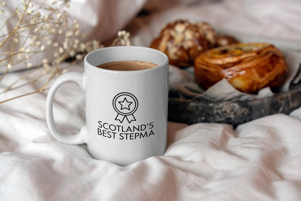 Scotland’s Best Stepmaw Mug – Scottish Mum Gift | Maw Mug | Funny Scottish Gift for Mum | Mother’s Day Scotland | Scottish Slang Mug