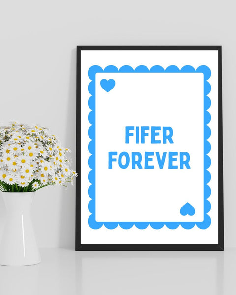 Fifer Forever Playing Card Print | Fife Wall Art | Scottish Print | Fife Gift | Scotland Gift | Scottish Home Decor