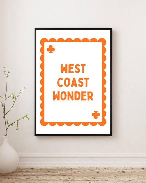 West Coast Wonder Playing Card Print | West Coast Scotland Wall Art | Scottish Coastal Gift | Scotland Print | Scottish Home Decor
