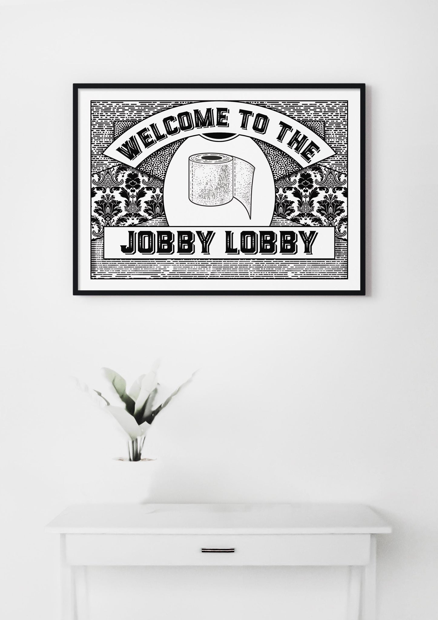Welcome to the Jobby Lobby Bathroom Friend Birthday UNFRAMED PRINT Scots Banter Scotland Slang Scottish
