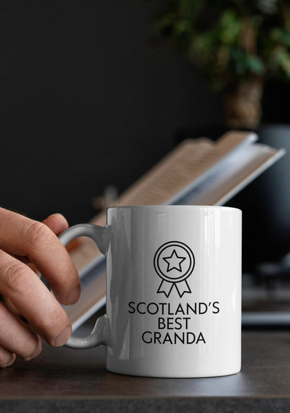 Scotland’s Best Granda Mug – Funny Scottish Grandad Gift | Granda Mug | Birthday Gift for Him | Father’s Day Gift Scotland | Grandpa Mug
