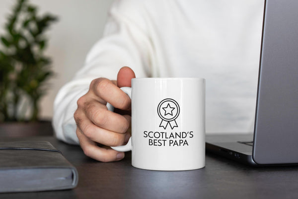 Scotland’s Best Papa Mug – Funny Scottish Grandad Gift | Granda Mug | Birthday Gift for Him | Father’s Day Gift Scotland | Grandpa Mug