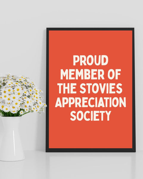 Stovies Appreciation Society | Funny Scottish Kitchen Wall Art | Scottish Food Gift | Scotland Decor | Scottish Kitchen Decor (Unframed)