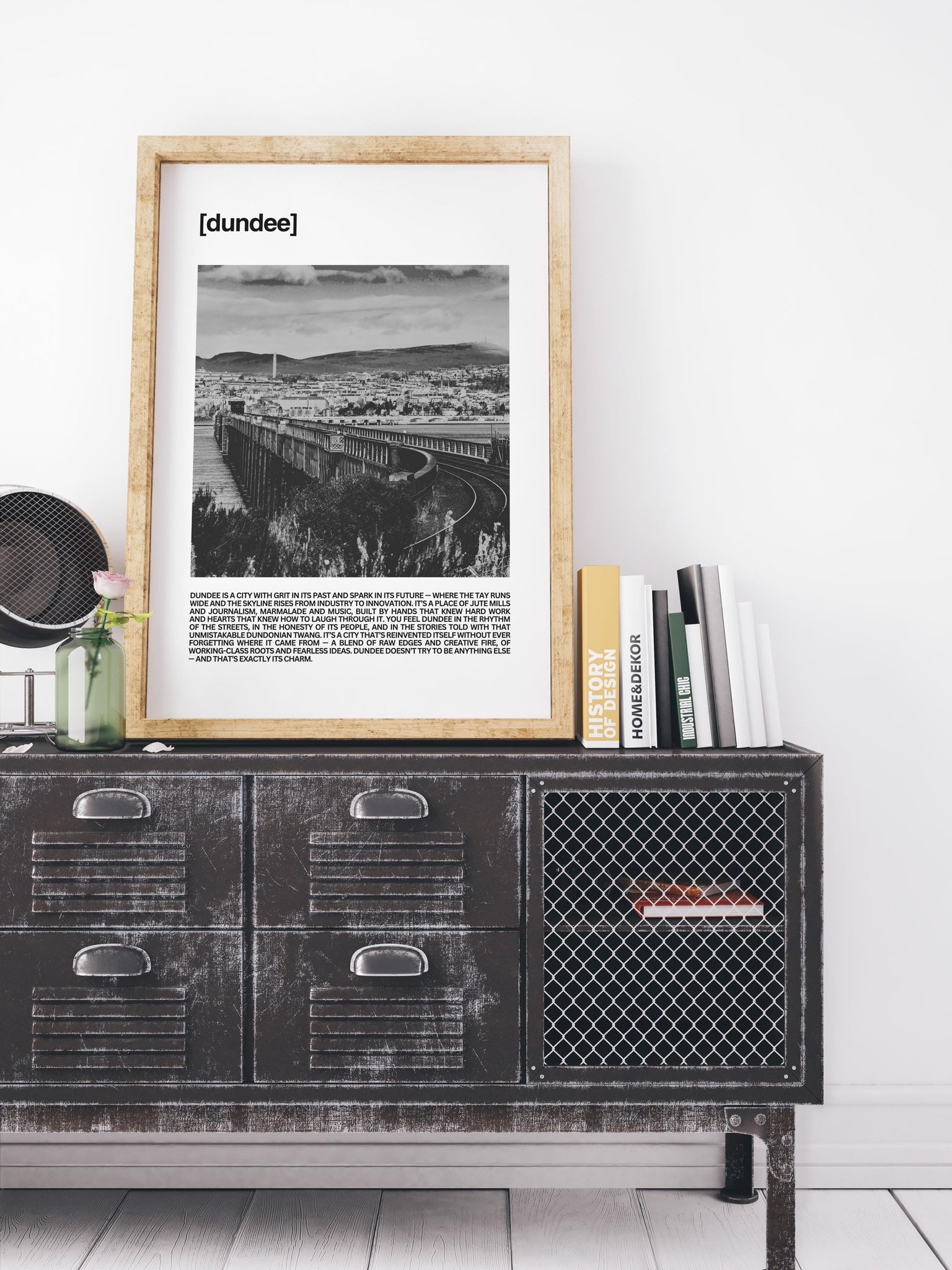 Dundee UNFRAMED PRINT Scots Colourful Room Home Decor Scotland Themed Gift Souvenir