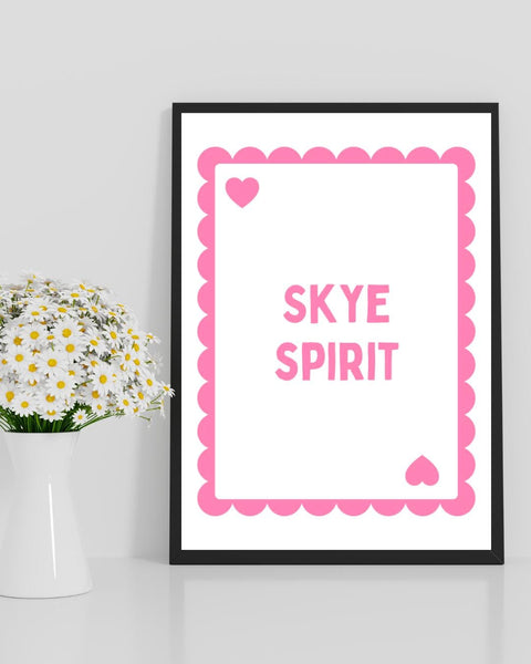Skye Spirit Playing Card Print | Isle of Skye Wall Art | Scottish Print | Skye Gift | Scotland Gift | Scottish Home Decor