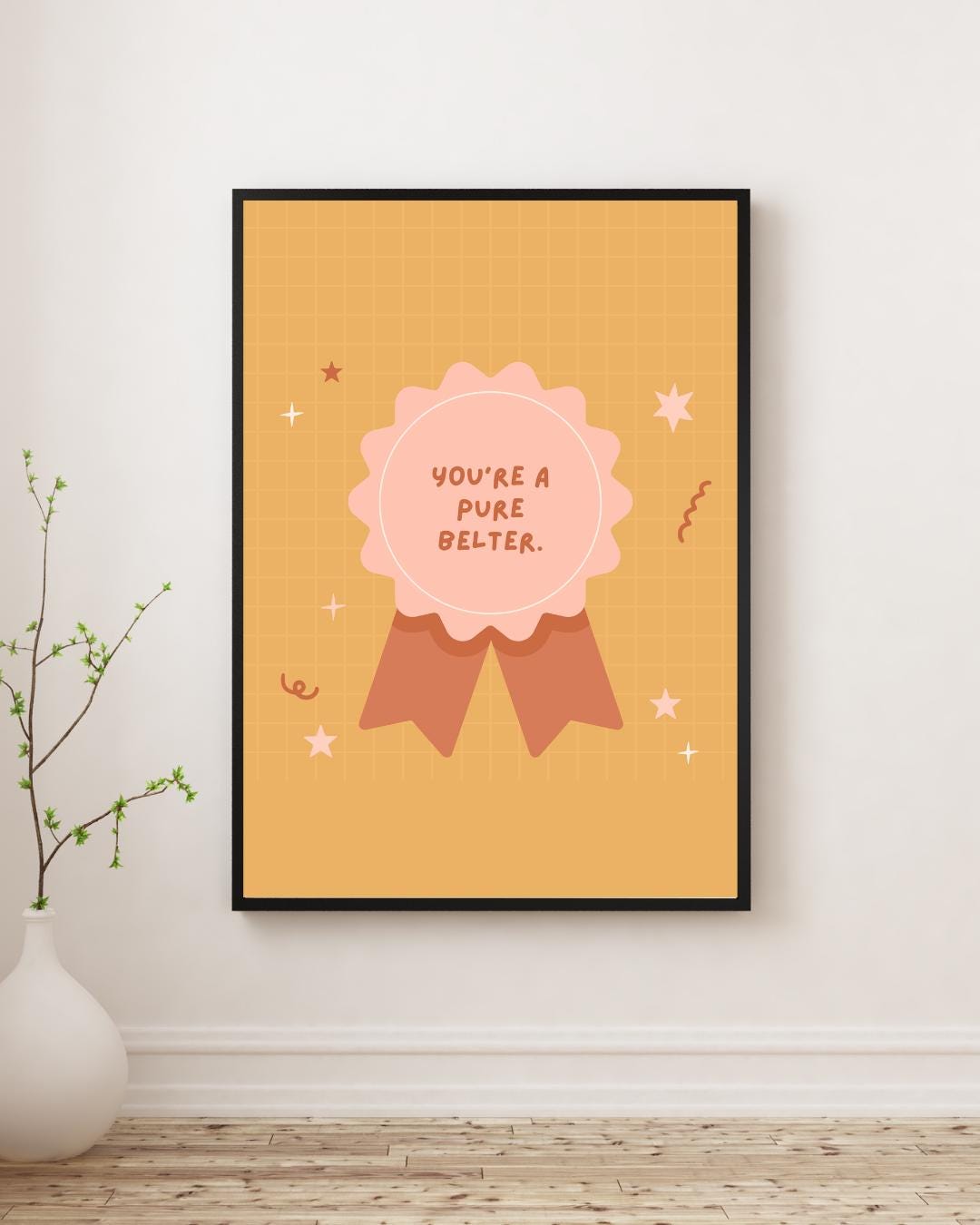 You're a Pure Belter Print | Scottish Affirmation Mental Health Wall ...