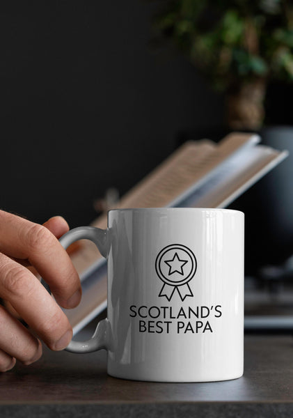 Scotland’s Best Papa Mug – Funny Scottish Grandad Gift | Granda Mug | Birthday Gift for Him | Father’s Day Gift Scotland | Grandpa Mug