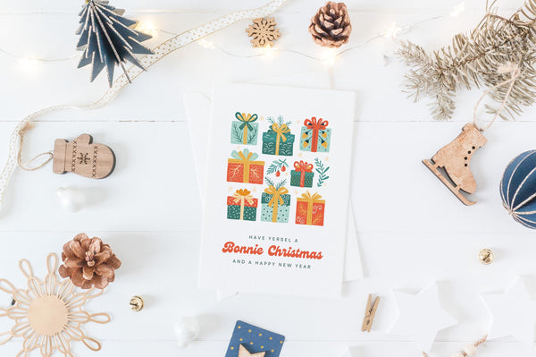Bonnie Christmas Card | Scottish Christmas Card | Have Yersel a Bonnie Christmas | Scottish Xmas Card | Festive Gifts Card