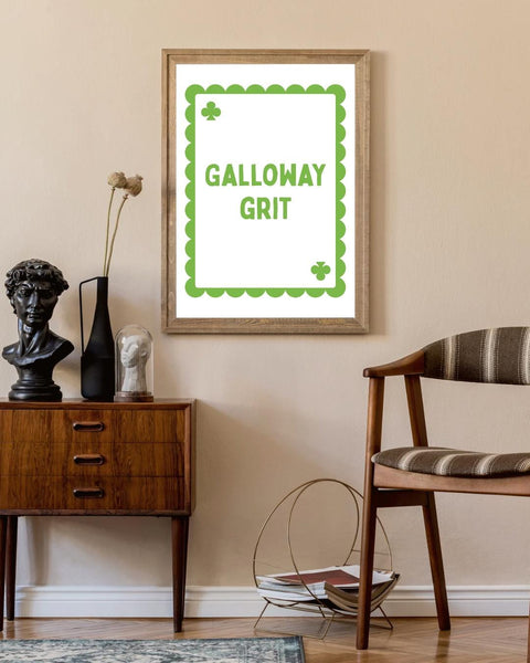 Galloway Grit Playing Card Print | Dumfries & Galloway Wall Art | Scottish Print | Galloway Gift | Scotland Home Decor
