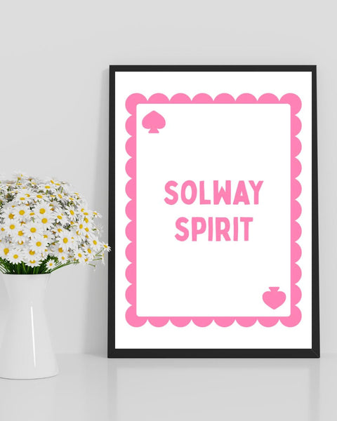 Solway Spirit Playing Card Print | Dumfries and Galloway Wall Art | South West Scotland Gift | Scottish Coastal Print | Scotland Art