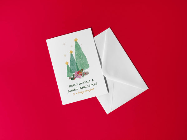 Bonnie Christmas Card | Scottish Christmas Card | Have Yourself a Bonnie Christmas | A6 Xmas Card | Scottish Gift Card