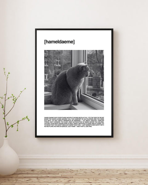 Hameldaeme Unframed Print | Scottish Word Art | Minimalist Typography Poster | Scotland Home Decor | Friend Gift | Scotland Photography