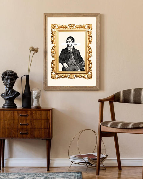 Whit a Riddy Robert Burns Print | Funny Scottish Wall Art | Scots Saying Print | Scottish Humour Gift | Rabbie Burns Poster