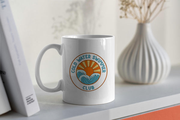 Cold Water Swimmer Club Mug – Wild Swimming Gift | Open Water Swim Mug | Sea Swimming Gift | Outdoor Adventure Mug | Cold Water Therapy Gift
