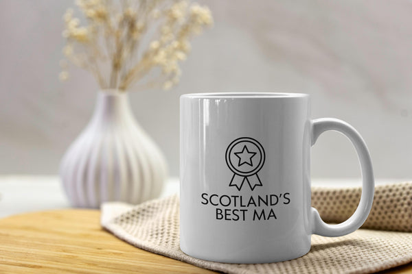 Scotland’s Best Ma Mug – Scottish Mum Gift | Maw Mug | Funny Scottish Gift for Mum | Mother’s Day Scotland | Scottish Slang Mug
