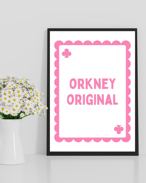 Orkney Original Playing Card Print | Orkney Wall Art | Scottish Islands Gift | Orcadian Gift | Scotland Home Decor
