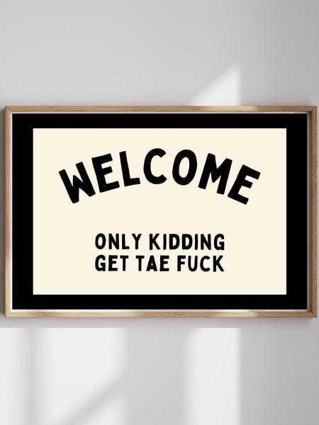 Welcome Print | Funny Scottish Wall Art (Unframed) Housewarming Gift | Scottish Slang Poster