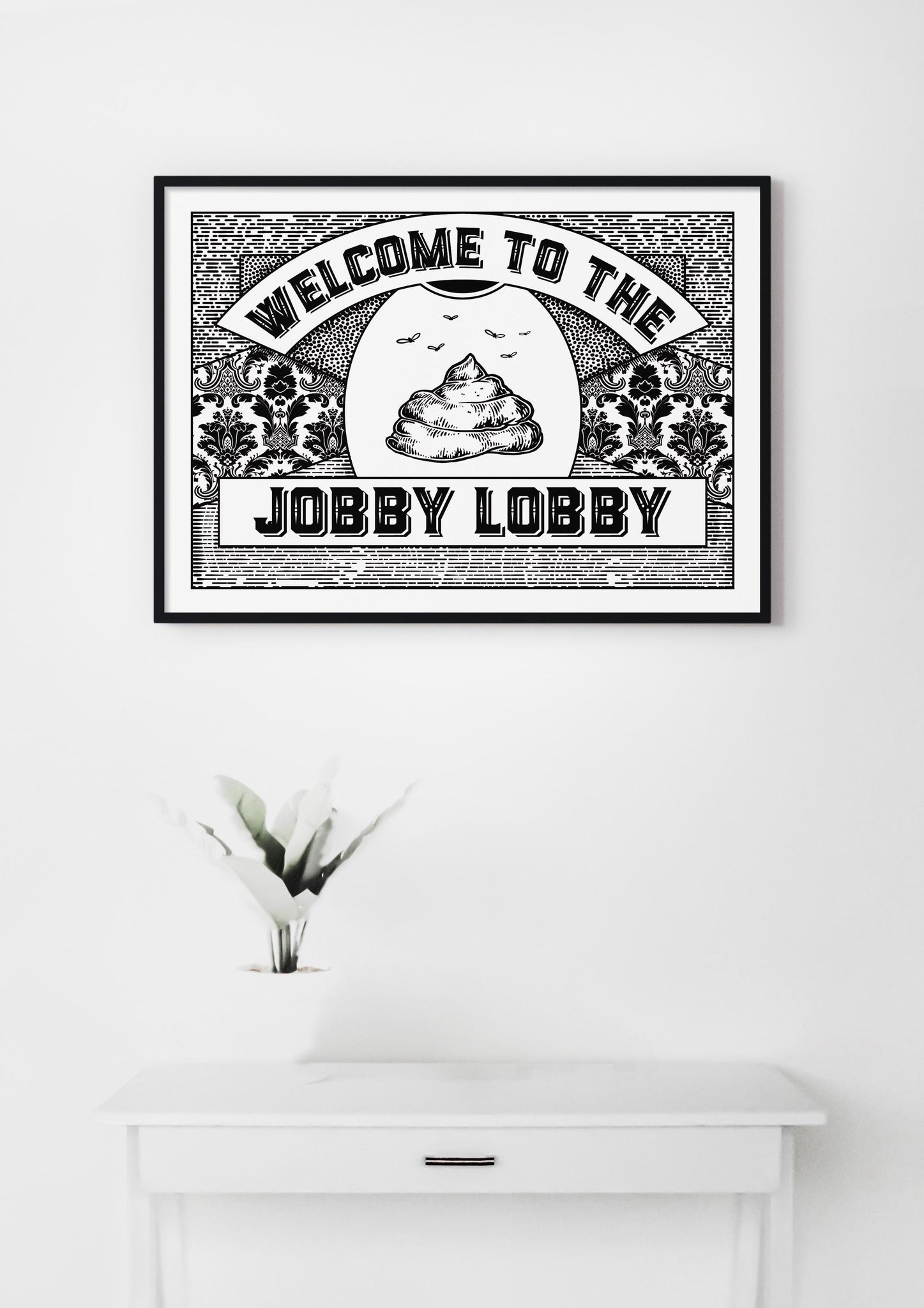 Welcome to the Jobby Lobby Bathroom Friend Birthday UNFRAMED PRINT Scots Banter Scotland Slang Scottish