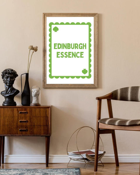 Edinburgh Essence Playing Card Print | Edinburgh Wall Art | Scottish City Gift | Scotland Print | Colourful Scottish Home Decor