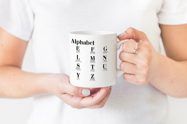 Scottish Alphabet Greeting Scots Saying Mug Housewarming Gift Minimalist Monochrome Typography Scotland Slang Definition Scottish Independence