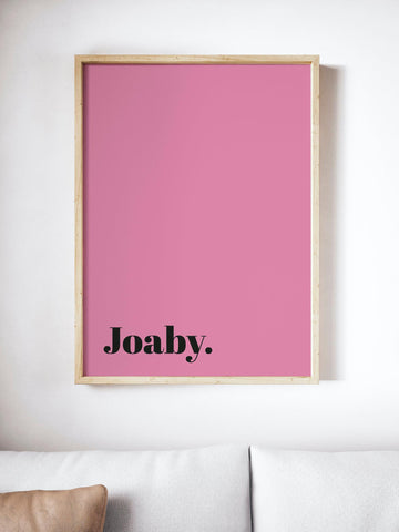 Joaby Scottish Slang Colour Unframed Print