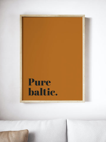 Pure Baltic Scottish Slang Colour Unframed Print
