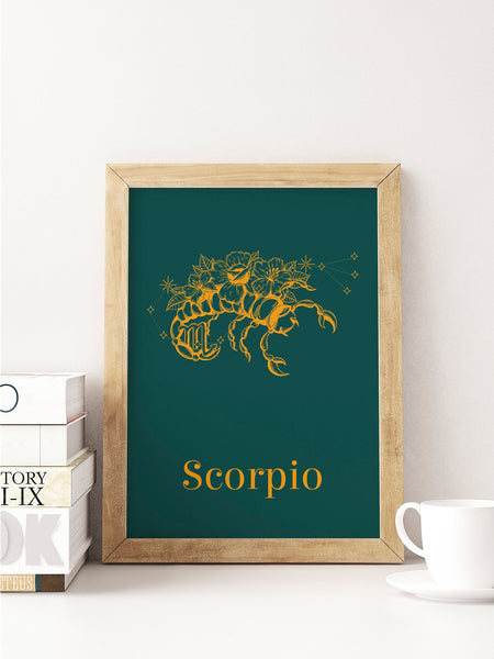 Scorpio Birthday Zodiac Horoscope Unframed Print