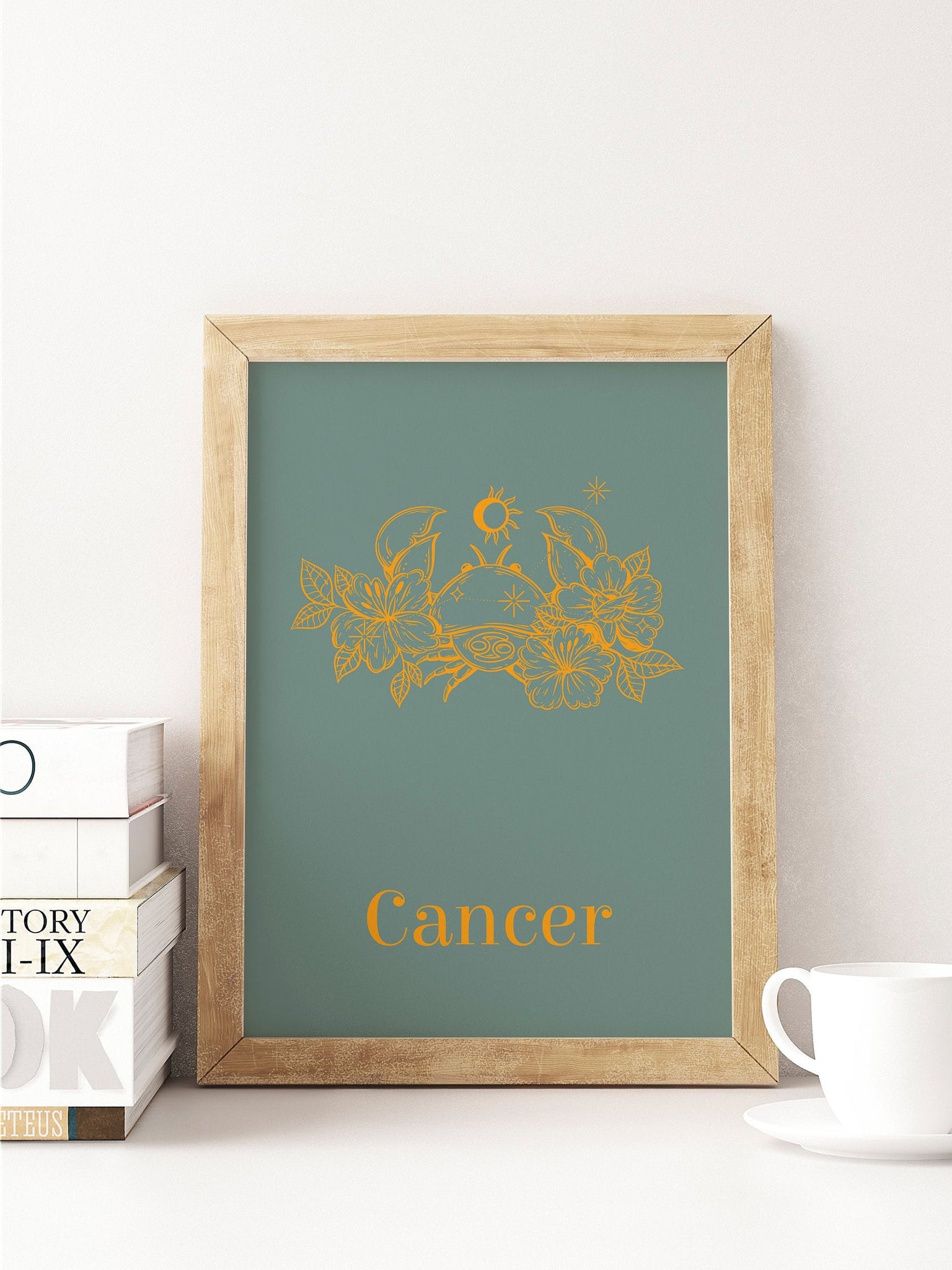 Cancer Birthday Zodiac Horoscope Unframed Print