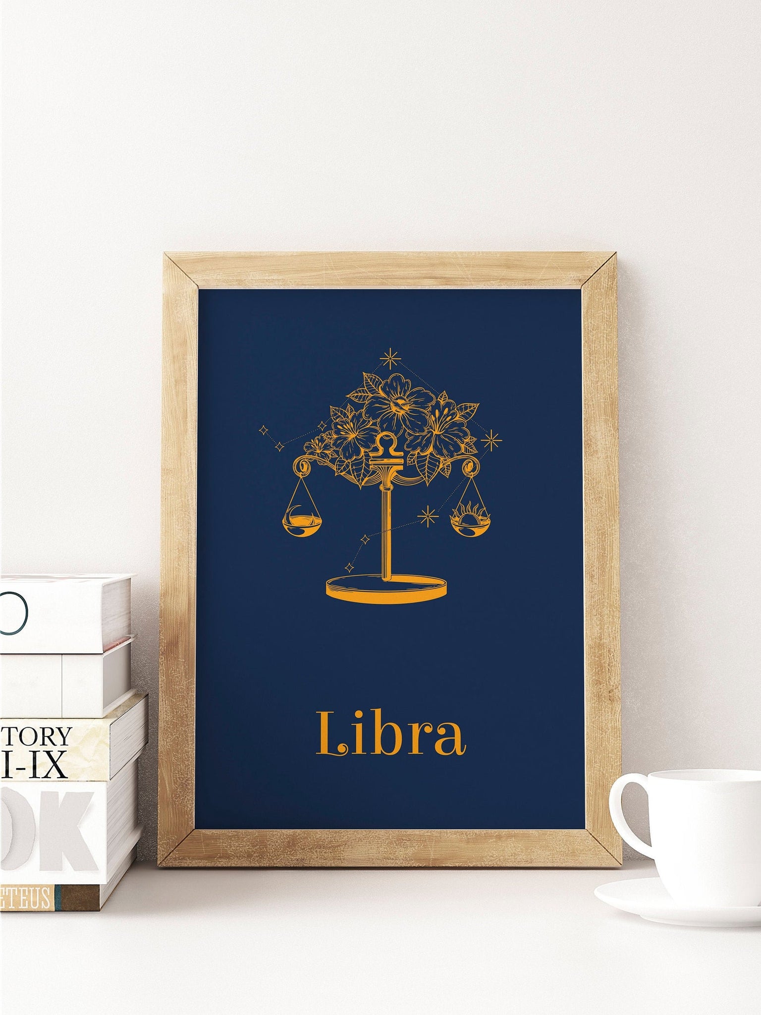 Libra Birthday Zodiac Horoscope Unframed Print