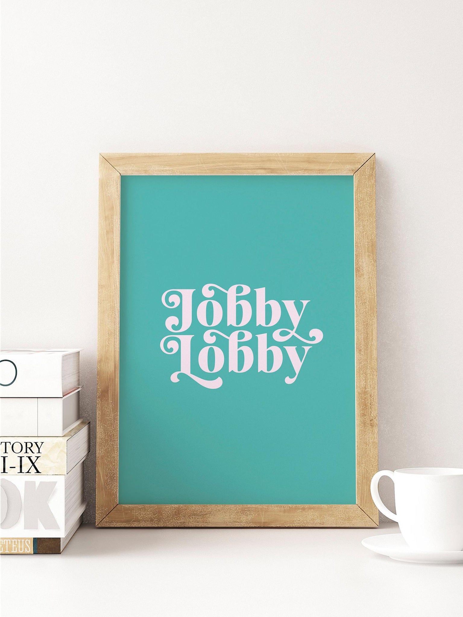 Jobby Lobby Scottish Slang Colour Unframed Print