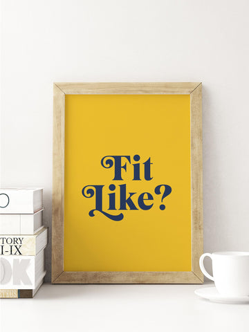 Fit Like Scottish Slang Colour Unframed Print