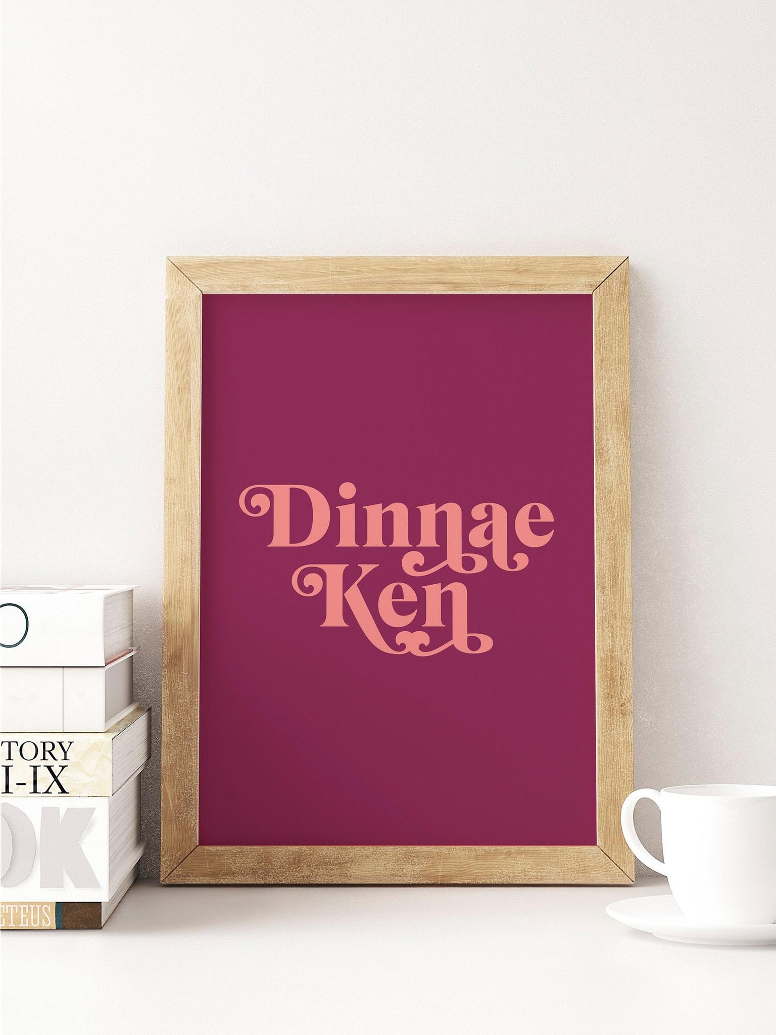 Dinnae Ken Scottish Slang Colour Unframed Print