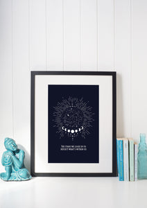 Zodiac Horoscope Unframed Print