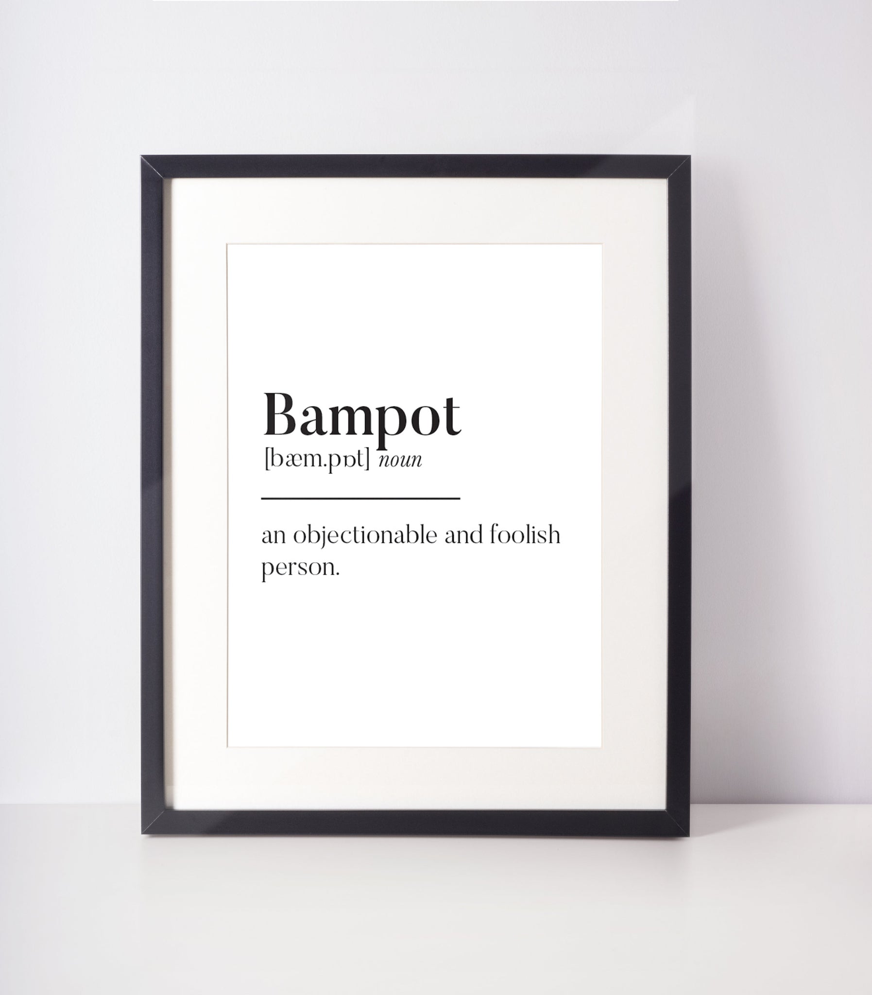 Bampot Scottish Slang Definition | Unframed Print Scots Room Decor