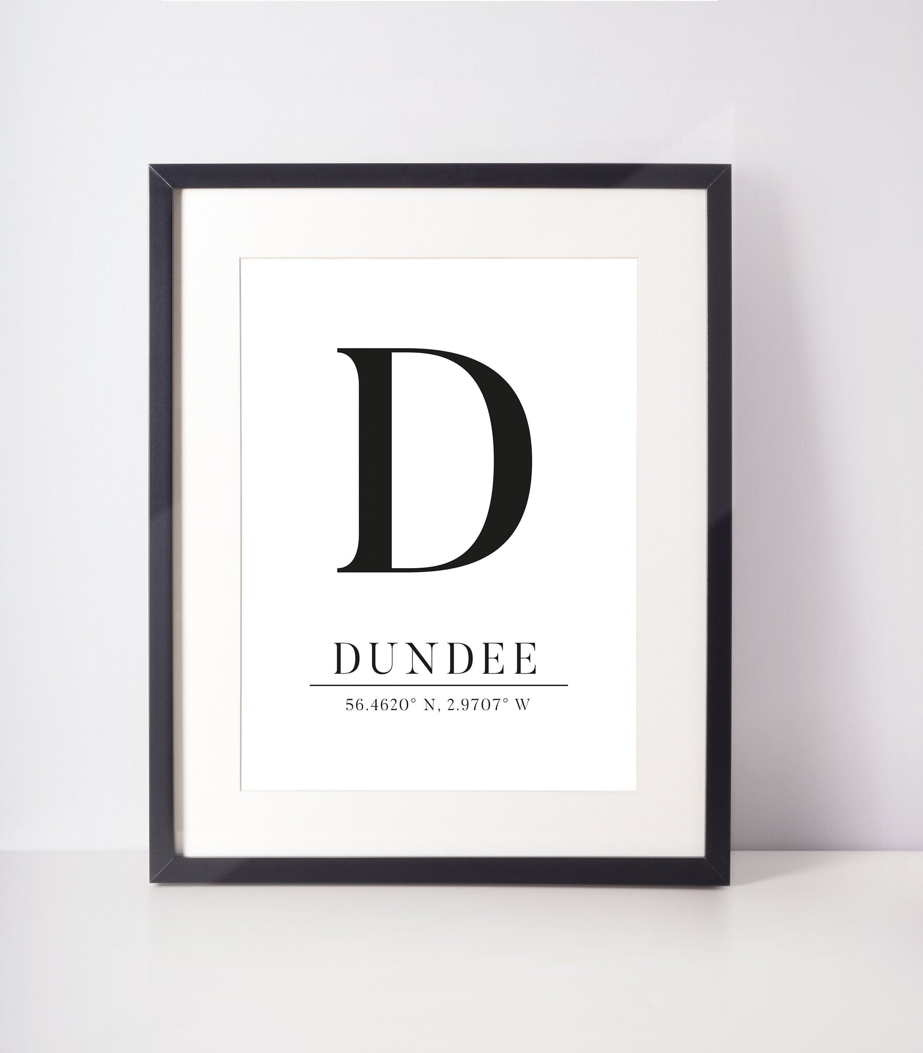 Custom Latitude Longitude Location Unframed Print