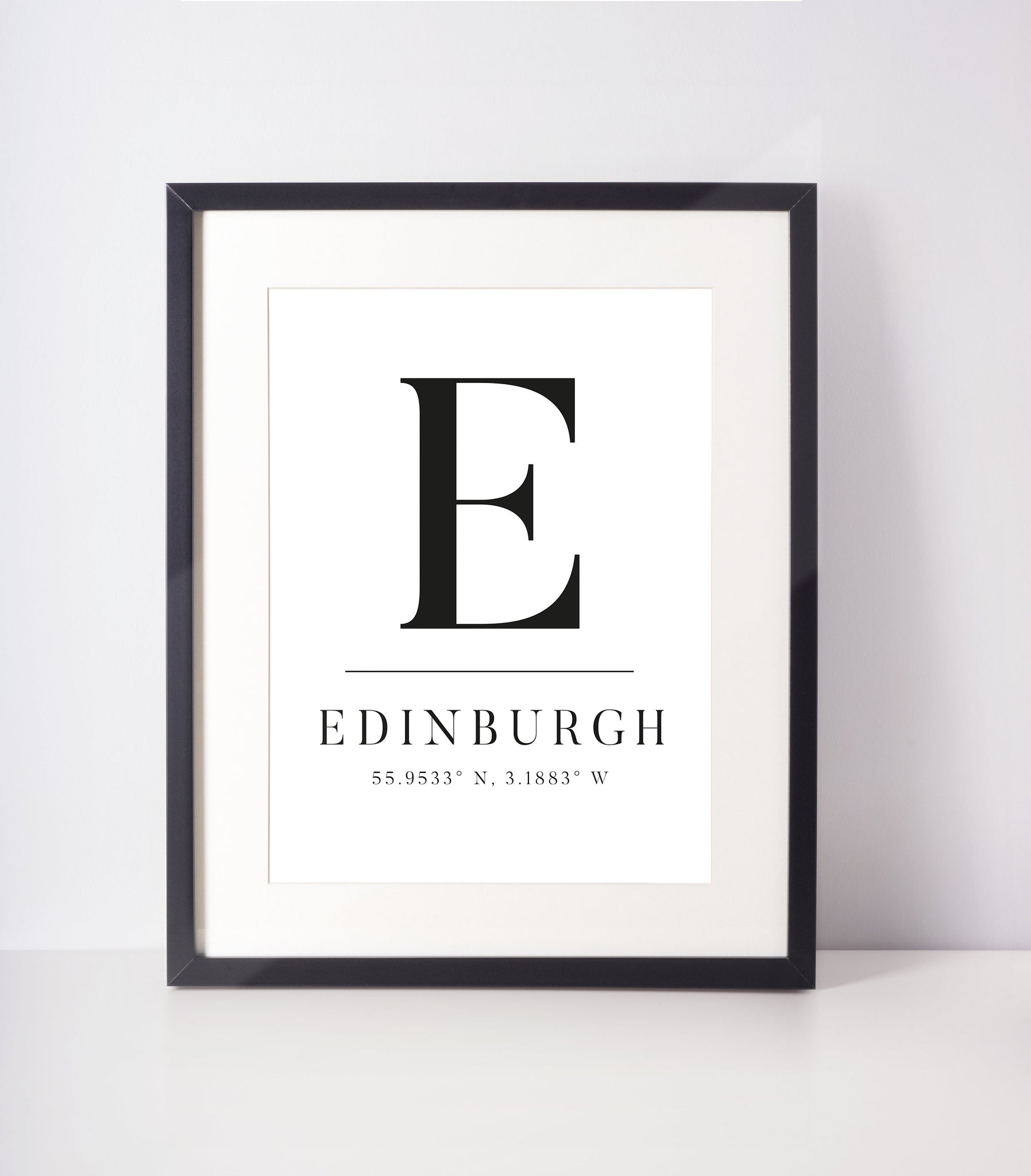 Custom Latitude Longitude Location Unframed Print