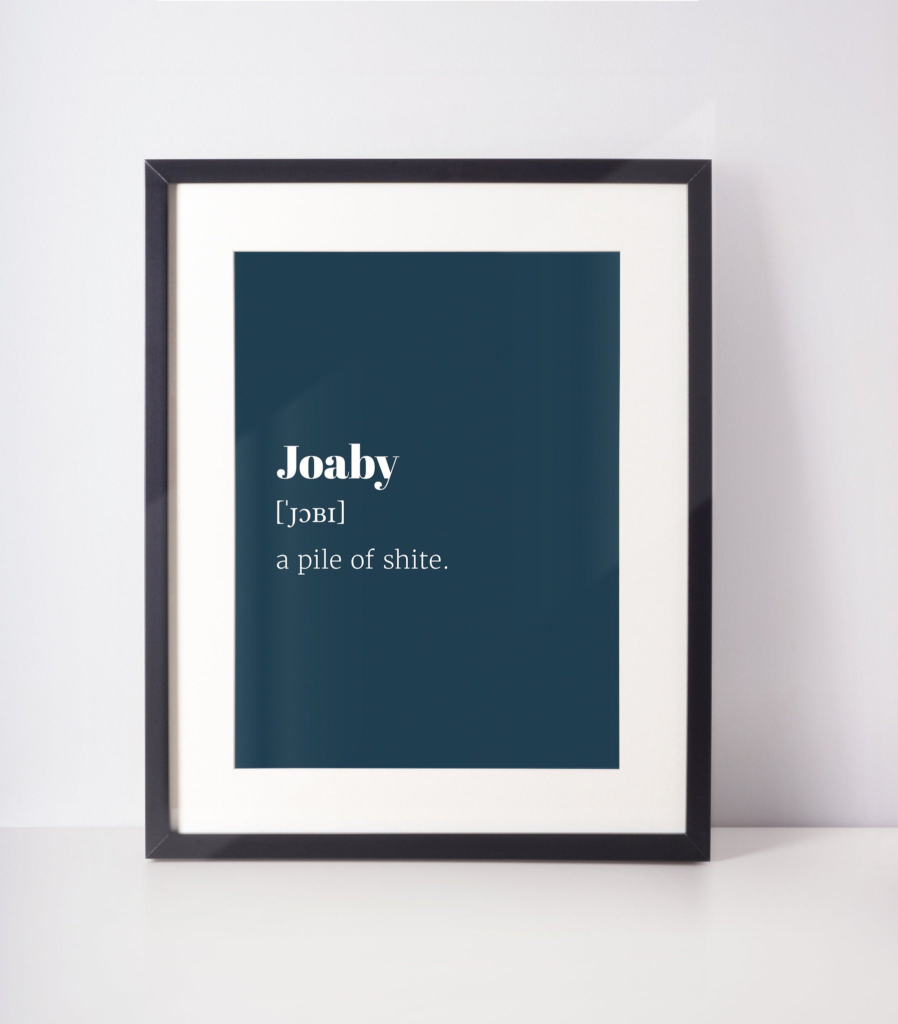 Joaby Choose Your Colour UNFRAMED PRINT Scots Room Decor Minimal Bright Scodef Fun Scotland Slang Scottish