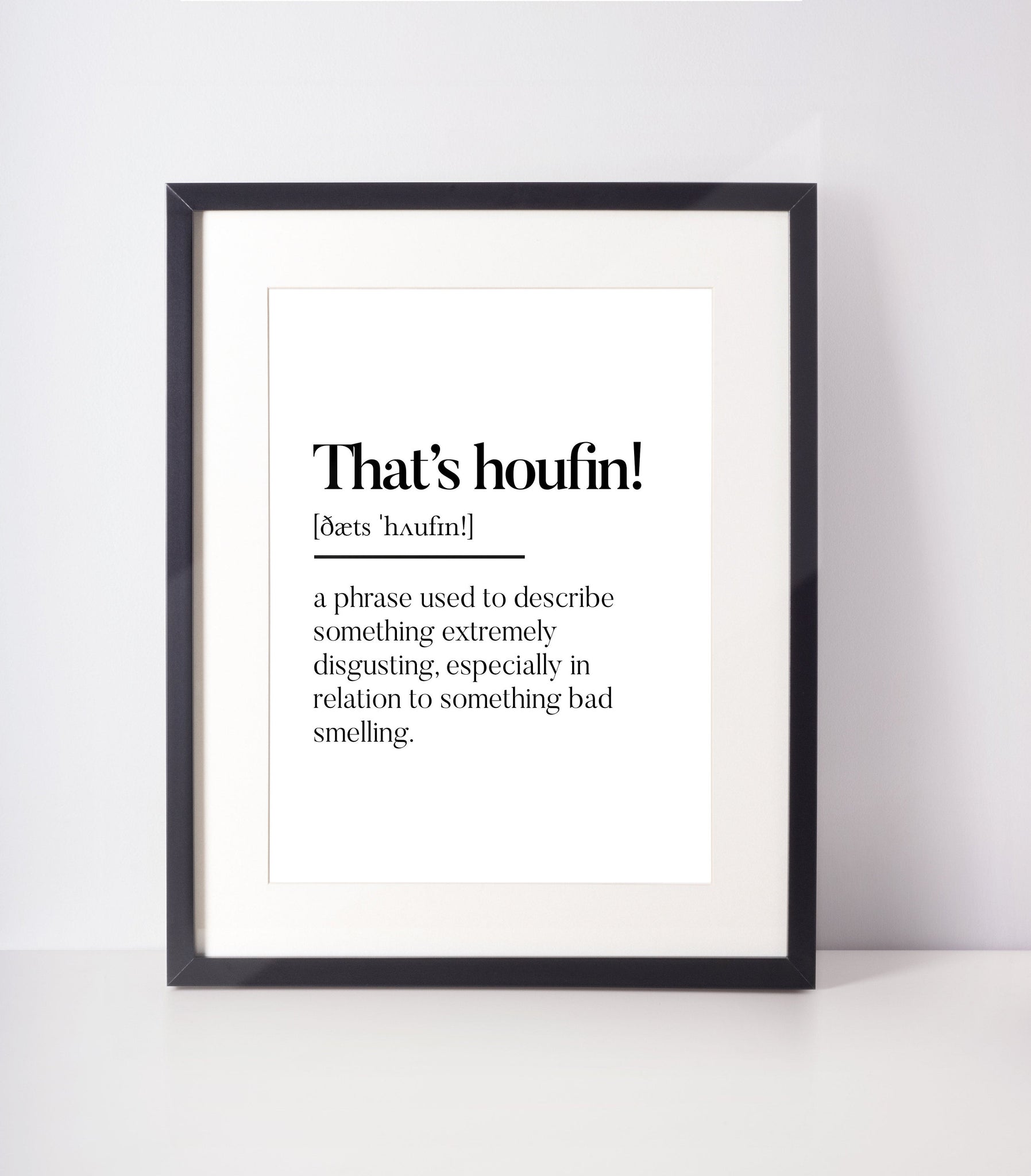 That's houfin! Scottish Slang Definition | Unframed Print Scots Room Decor