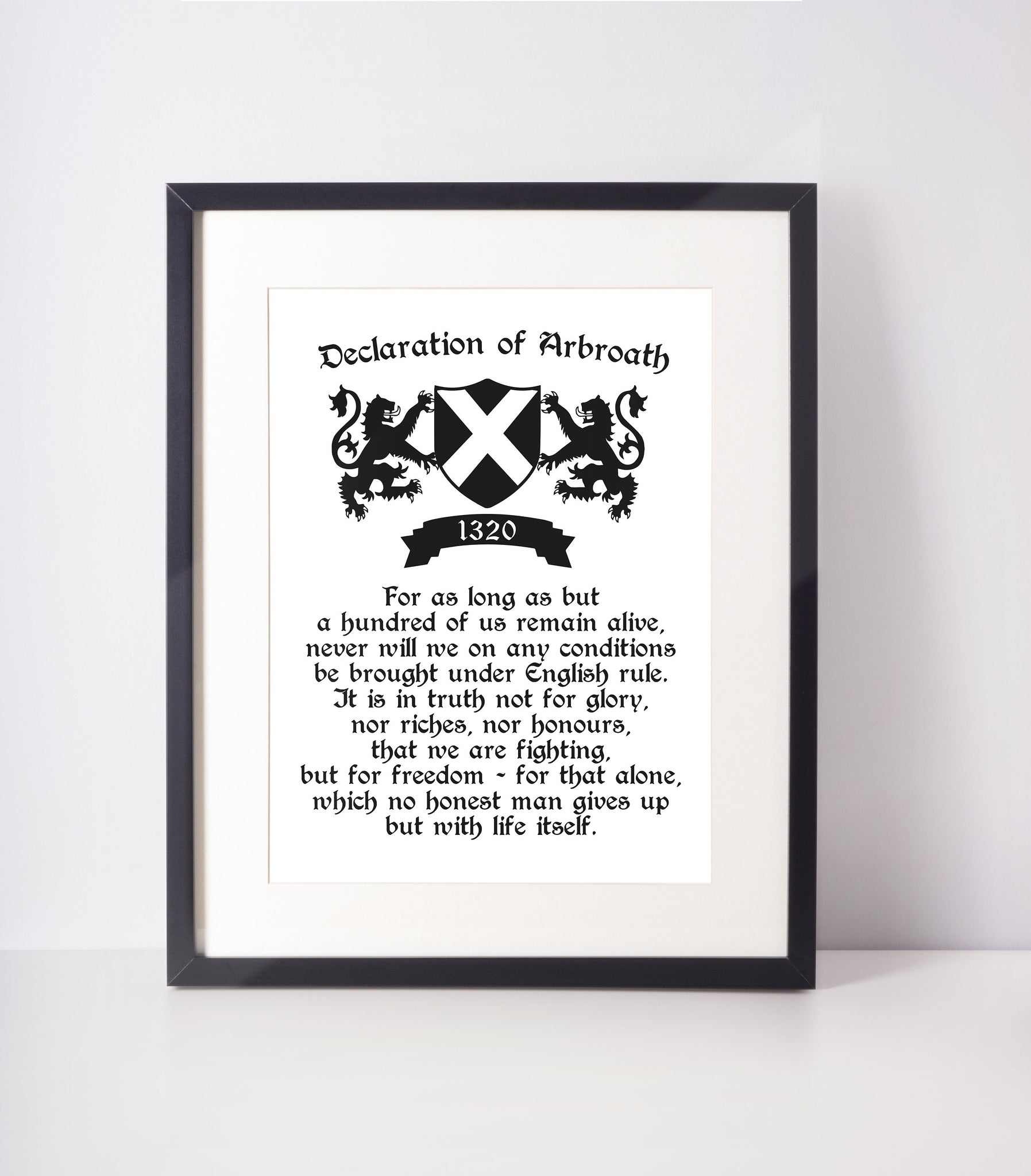 Declaration of Arbroath Scot Scottish Slang Definition Unframed Print ...