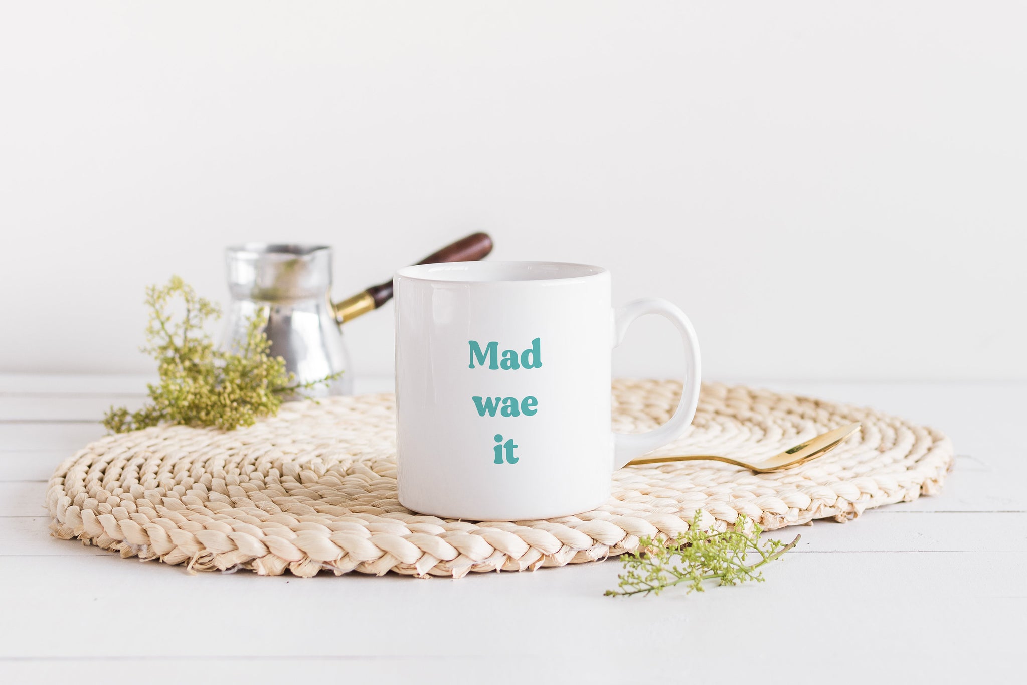 Mad wae it Mug | Scots Scotland Slang Scottish Housewarming Gift
